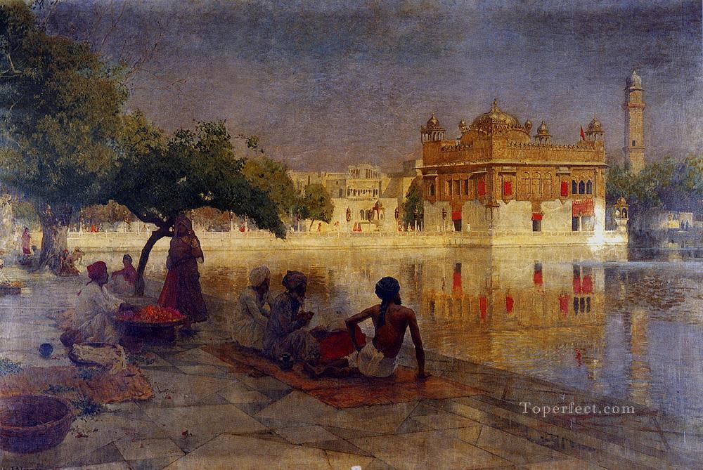 El Templo Dorado Amritsar Indio Egipcio Persa Edwin Lord Weeks Pintura al óleo